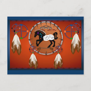 Carte postale Cheval n Flèches