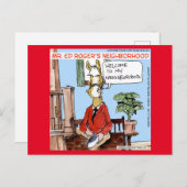 Carte Postale Cheval Neigh-borhood Funny Rick London Comic (Devant / Derrière)