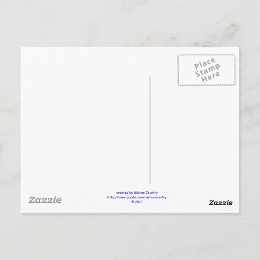 Carte Postale Cheval Paint (Dos)