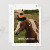 Carte Postale Cheval Paint Halloween (Devant / Derrière)