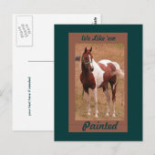 Carte postale Cheval Peint #1 (Devant / Derrière)