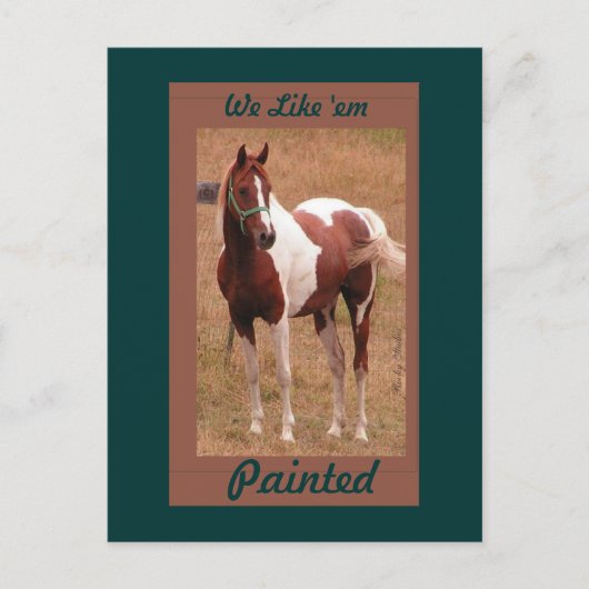 Carte postale Cheval Peint #1 (Devant)
