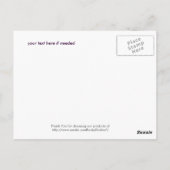 Carte postale Cheval personnalisable #3 (Dos)