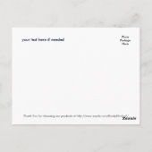 Carte postale Cheval, personnalisable 6 (Dos)