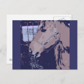 Carte Postale Cheval Pop Art (Devant / Derrière)