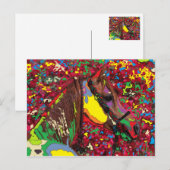 Carte Postale cheval Portrait 7 (Devant / Derrière)