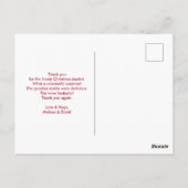 Carte Postale Cheval rocheux victorien Merci de Noël (Dos)