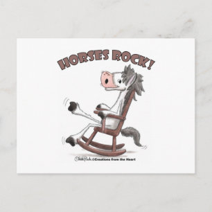 Carte Postale Cheval Rock !