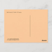 CARTE POSTALE CHEVAL ROUGE (Dos)