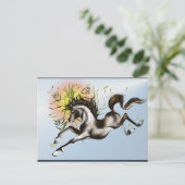 Carte postale Cheval Runnung (Debout devant)