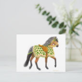 Carte postale Cheval shamrock (Debout devant)