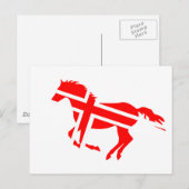 Carte Postale Cheval signalé (Devant / Derrière)