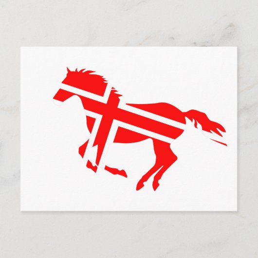 Carte Postale Cheval signalé (Devant)