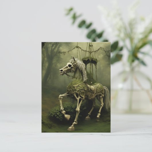Carte Postale Cheval Skeletal (Debout devant)