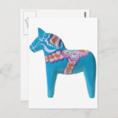 Carte Postale Cheval Sky Blue Dala (Devant / Derrière)