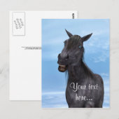Carte Postale Cheval Sourire (Devant / Derrière)