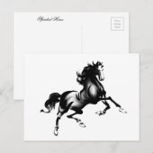 CARTE POSTALE CHEVAL SPIRITÉ (Devant / Derrière)