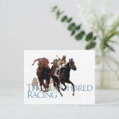 Carte Postale Cheval Thoroughbred Racing Cadeaux (Debout devant)