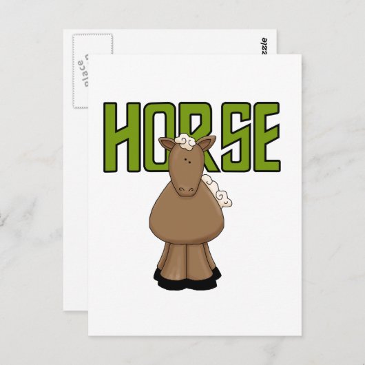 Carte Postale Cheval Tshirts et cadeaux (Devant / Derrière)