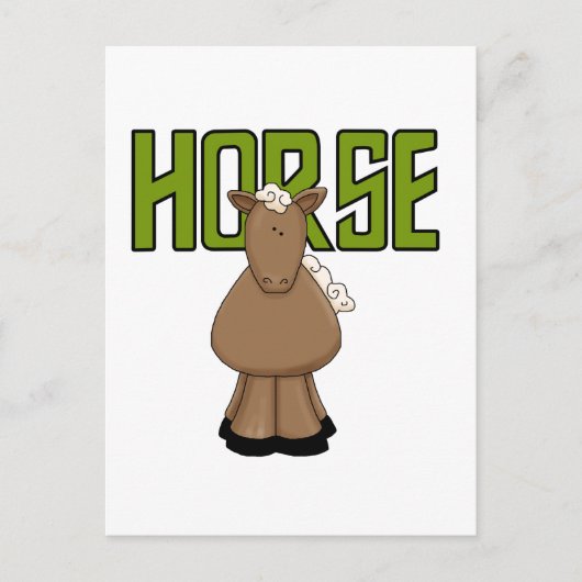 Carte Postale Cheval Tshirts et cadeaux (Devant)