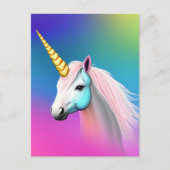 Carte postale Cheval Unicorn (Devant)