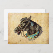 Carte Postale Cheval victorien (Devant / Derrière)