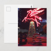 Carte Postale Cheval volant Pegasus Red à Dallas (Devant / Derrière)