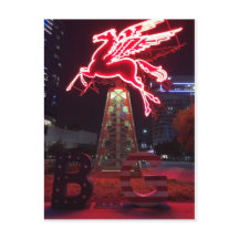 Cheval volant Pegasus Red à Dallas