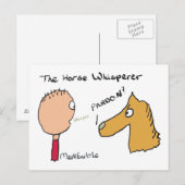 Carte Postale Cheval Whispering (Devant / Derrière)
