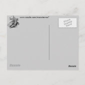 Carte Postale Chevalier à cheval (Dos)