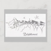 Carte Postale Chevalier à main (Devant)