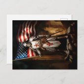 Carte Postale Chevalier américain modèle (Devant / Derrière)