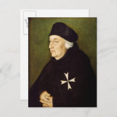 Carte Postale Chevalier de l'Ordre de Malte, 1534 (Devant / Derrière)