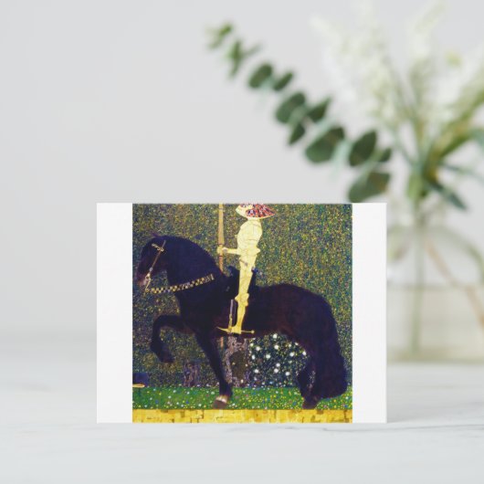 Carte Postale Chevalier d'or, Gustav Klimt (Debout devant)