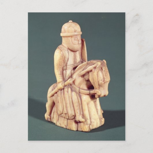 Carte Postale Chevalier d'un jeu d'échecs (Devant)