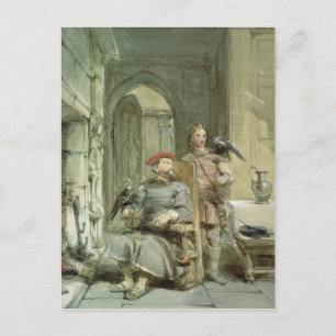 Carte Postale Chevalier et page