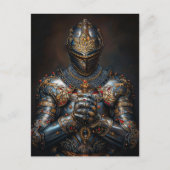 Carte Postale Chevalier médiéval (Devant)