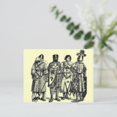 Carte Postale Chevalier médiéval (Debout devant)