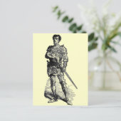 Carte Postale Chevalier médiéval (Debout devant)