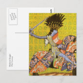 Carte Postale Chevalier médiéval (Devant / Derrière)