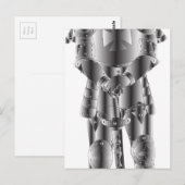 Carte Postale Chevalier métallique (Devant / Derrière)