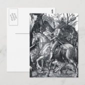 Carte Postale Chevalier, mort et diable - Albrecht Dürer (Devant / Derrière)