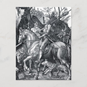 Carte Postale Chevalier, mort et diable - Albrecht Dürer