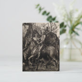Carte Postale Chevalier, mort et le diable par Albrecht Durer (Debout devant)