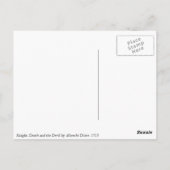 Carte Postale Chevalier, mort et le diable par Albrecht Durer (Dos)