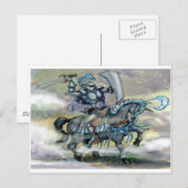 Carte Postale Chevalier n Dragon (Devant / Derrière)