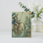 Carte Postale Chevalier Poisson Ange Drôle (Debout devant)