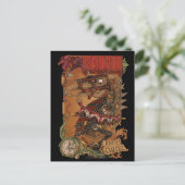 Carte postale Chevalier rouge (Debout devant)