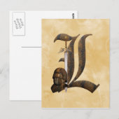 Carte Postale Chevalier rouillé L initial (Devant / Derrière)