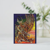 CARTE POSTALE CHEVALIER SOMBRE (Debout devant)